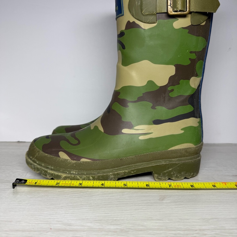 Joules Junior Boys Camo Welly Boots Size 3 - Picture 4 of 8